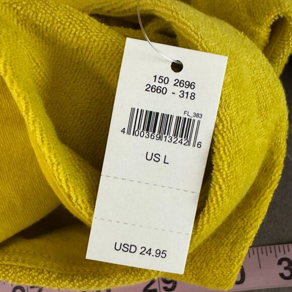 OFFLINE by Aerie Terry Sports Bra Size Large NWT Green Rush Plunge Neck - Picture 7 of 7